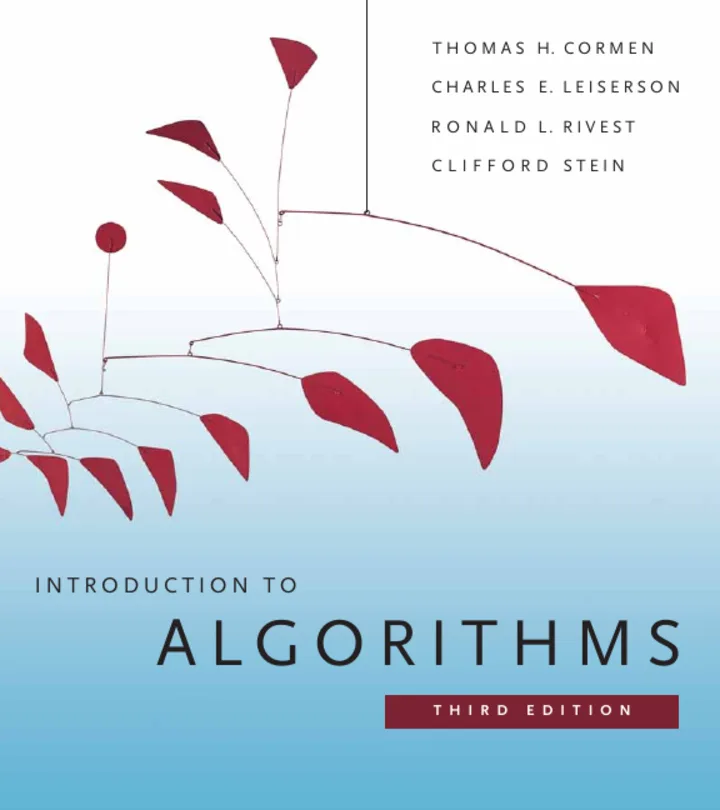 Introduction to Algorithms cover